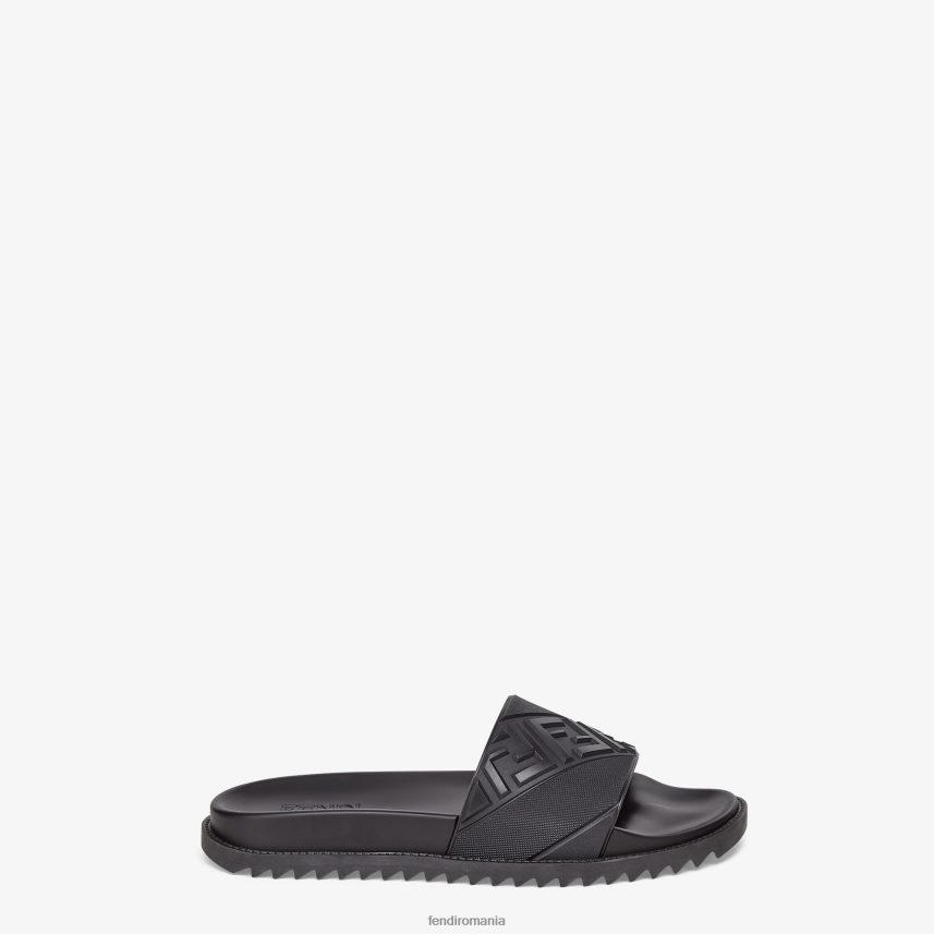 picior din cauciuc negru Fendi bărbați încălţăminte 86084L2254