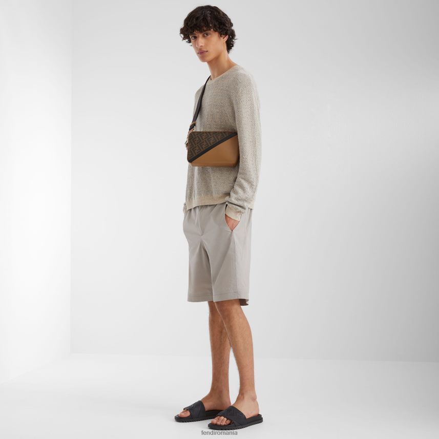 picior din cauciuc negru Fendi bărbați încălţăminte 86084L2254